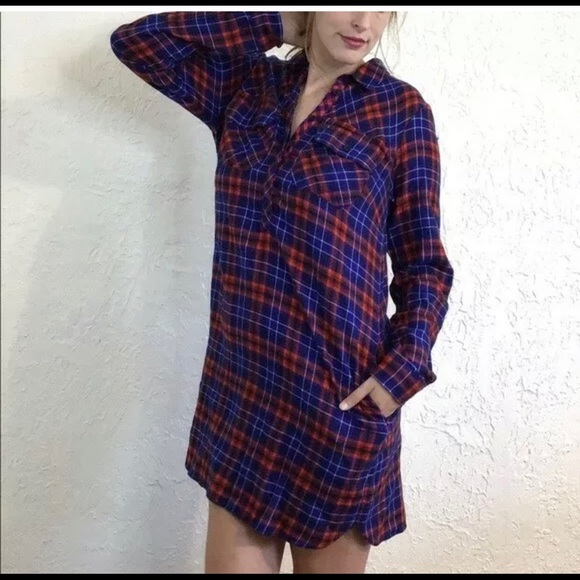 J. Crew Dresses & Skirts - J.Crew Flannel Shirt Dress size s/p 🎉host pick🎉